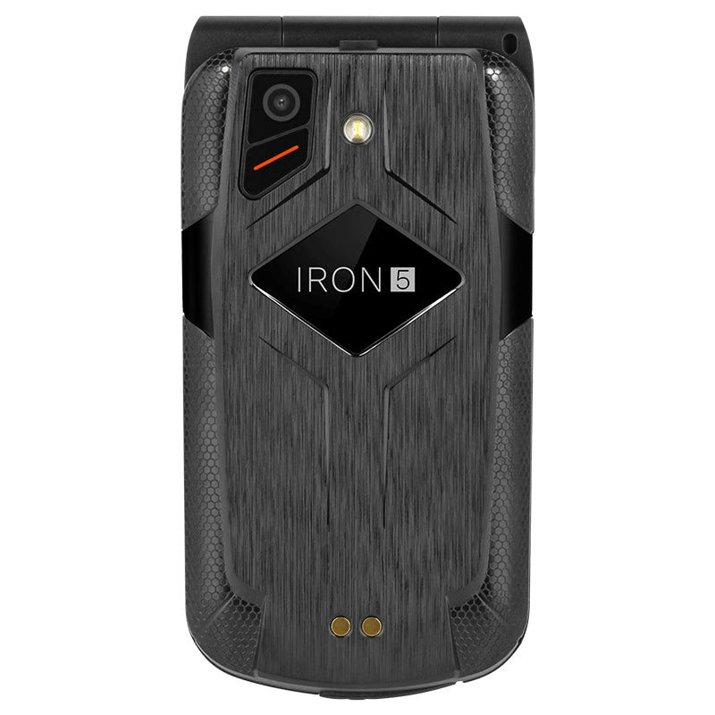 Telefon Rugged Iron 5 Flip & Kruger Km 0466 cu Bluetooth, radio FM, baterie 1200 mAh si USB
