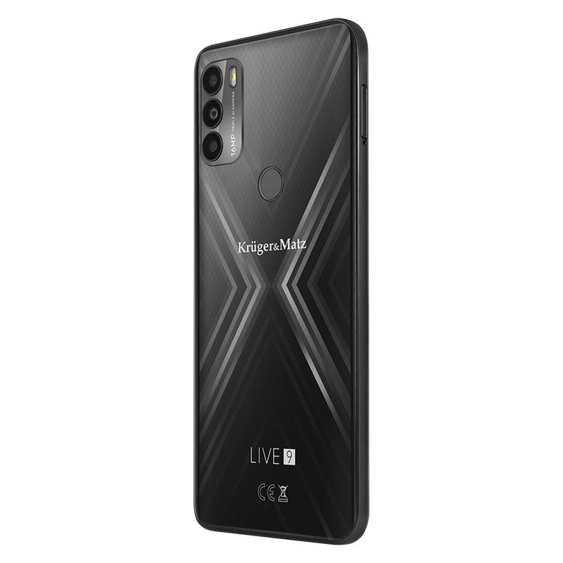 Smartphone Live 9 Negru & Kruger Km 0497-b cu Bluetooth, radio FM, Internet WiFi si baterie 5000 mAh