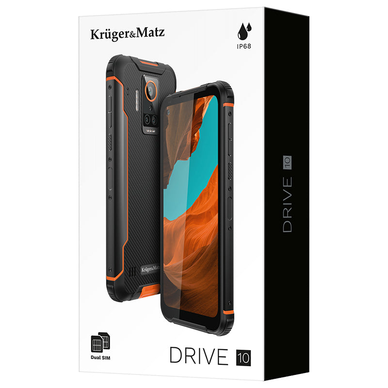 Smartphone Drive 10 Android 13 & Kruger Km 05002 cu Bluetooth, radio FM, incarcare wireless si Internet WiFi