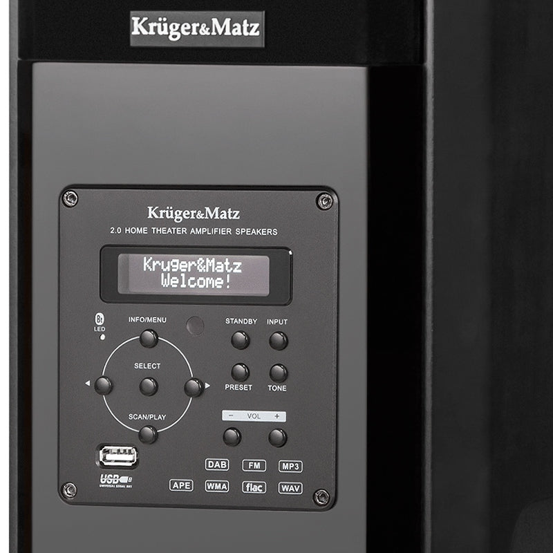 Sistem Audio Passion Negru & Kruger Km 0512b cu Bluetooth, radio FM, DAB+ si USB
