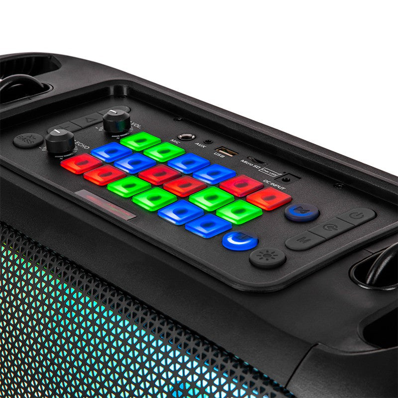 Boxa Portabila Music Box Party Dj & Kruger Km 0560 cu Bluetooth, radio FM, baterie 3600 mAh si AUX