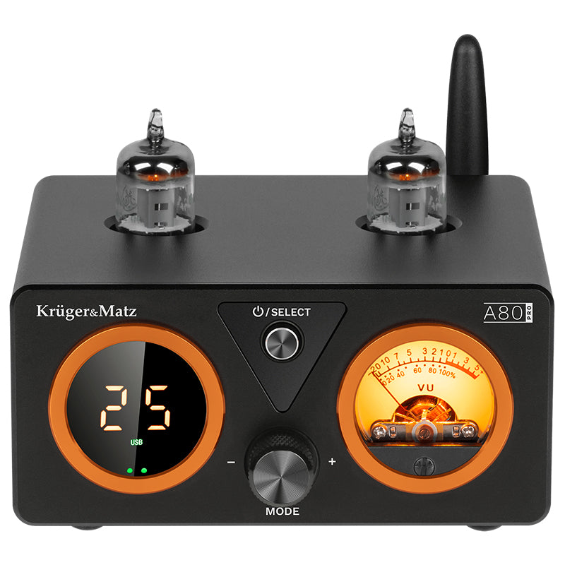 Amplificator Stereo Lampi 2x100w Pro & Kruger a 80 cu Bluetooth, AUX, USB si Telecomanda