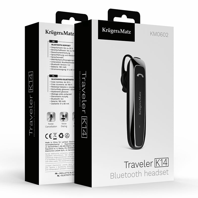 Headset Bluetooth 5.2 K14 Kruger&Matz