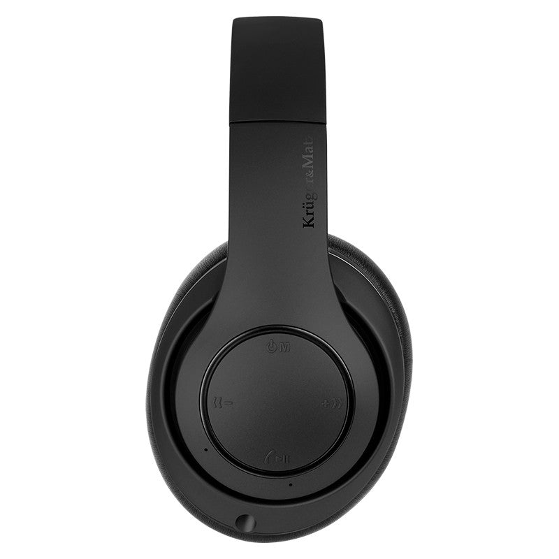 Casti Audio Street 3 Negre & Kruger Km 0651 cu Bluetooth, baterie 400 mAh, AUX si USB