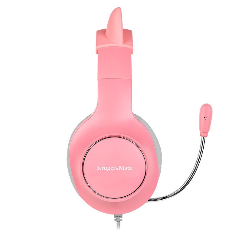 Casti Gamer Kids & Roz Kruger Km 0658 cu USB