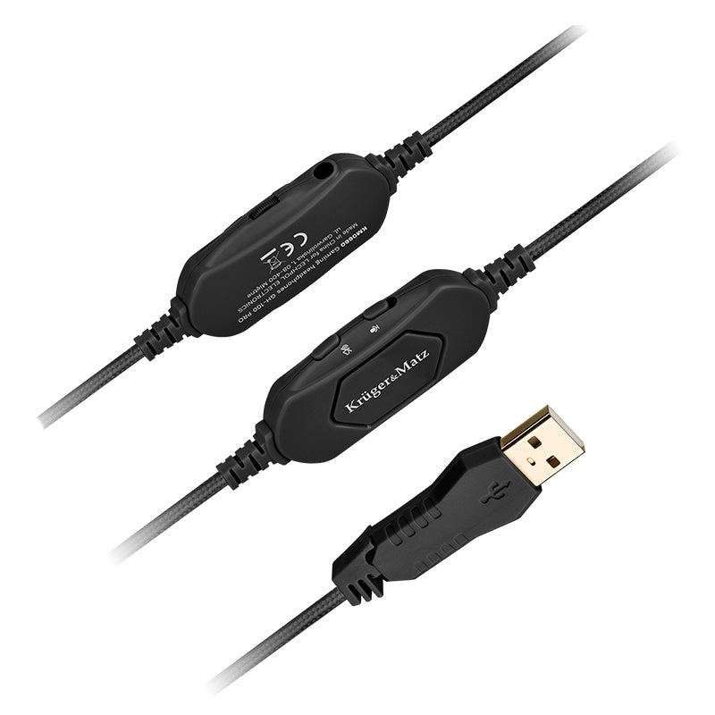 Casti Gaming Gh-100 Pro & Kruger Km 0660 cu USB