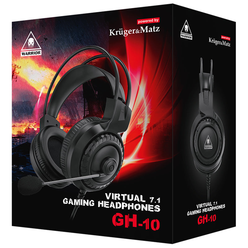 Casti Gaming Warrior Gh-10 & Kruger Km 0674 cu USB