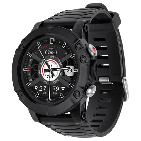 Smartwatch Activity Black GPS & Kruger Km 0720 cu Bluetooth, alarma si baterie 580 mAh