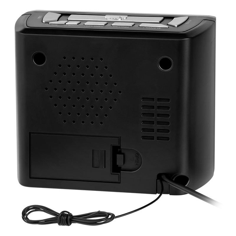 Radio cu ceas Desteptator & Kruger Km 0821 cu radio FM, alarma si baterie reincarcabila