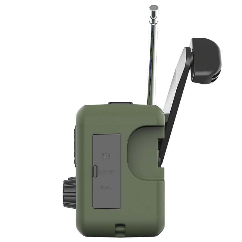 Radio Multifunctional Solar cu Lanterna, Powerbank si SOS, 2000 mAh, AM/FM/WB, Incarcare USB-C