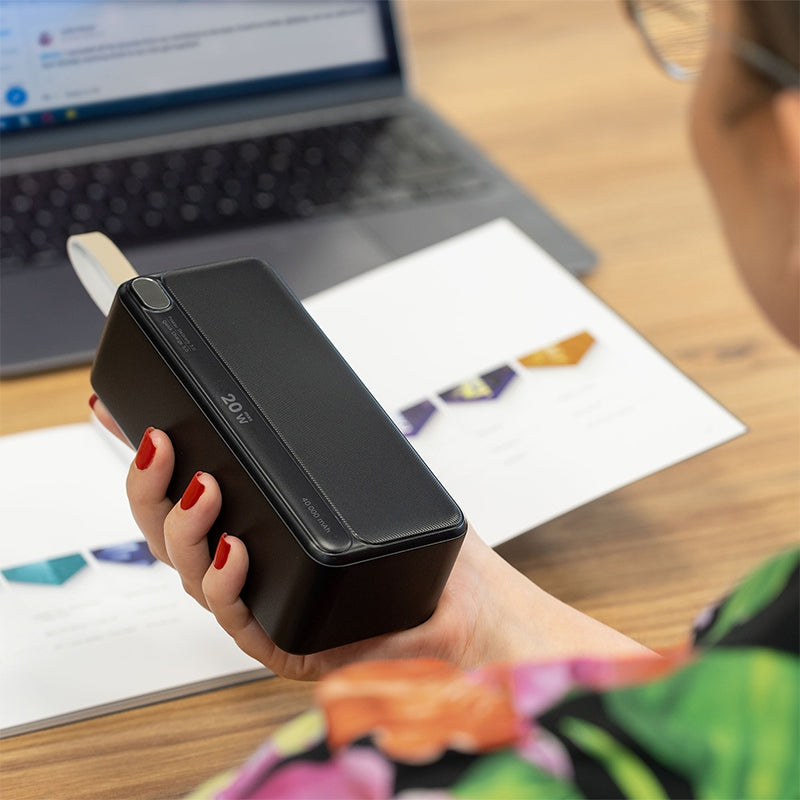 Power Li-ion Qc Pd & Kruger Bank 40000mAh cu afisaj LCD, baterie 40000 mAh si USB