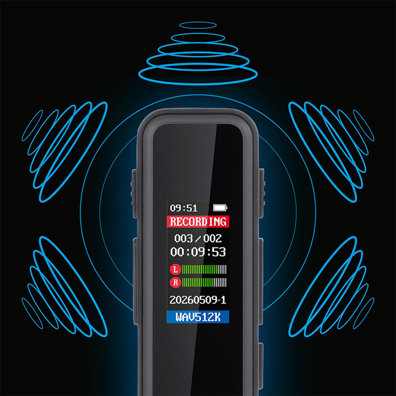 Reportofon Digital 8gb & Kruger Km 0951 cu baterie 230 mAh si USB