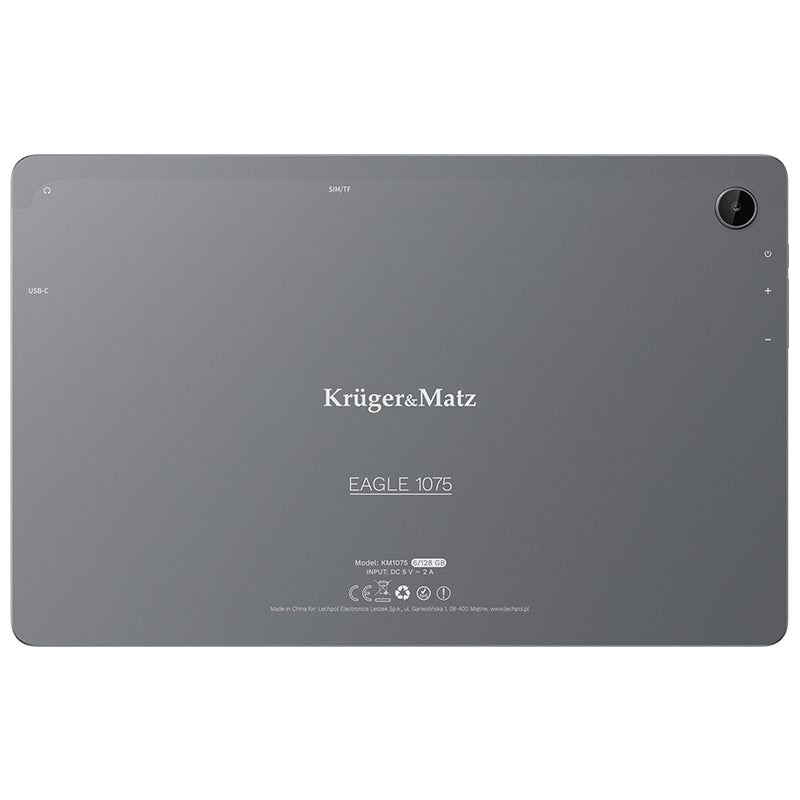 Tableta 4g LTE 6gb 128gb Android 13 Kruger Km 1075 cu Bluetooth, radio FM, Internet WiFi si baterie 6200 mAh