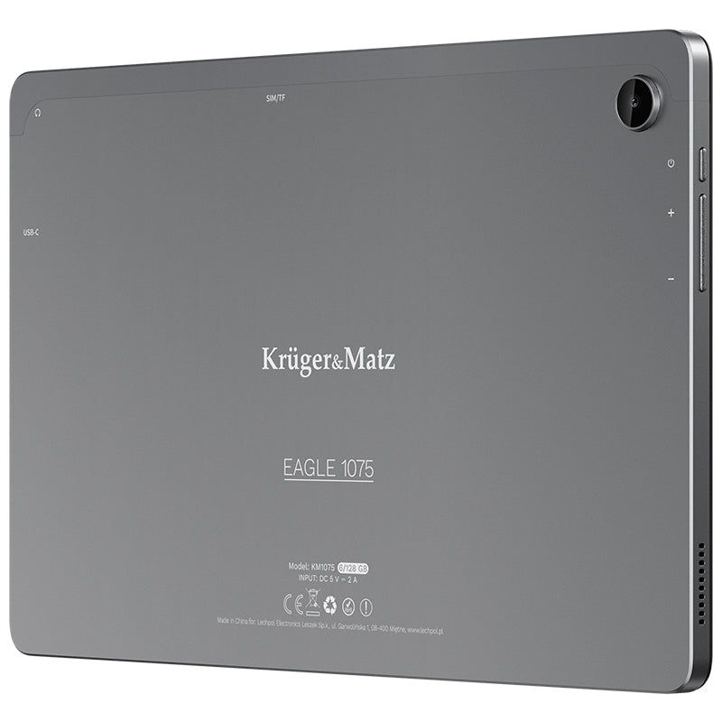 Tableta 4g LTE 6gb 128gb Android 13 Kruger Km 1075 cu Bluetooth, radio FM, Internet WiFi si baterie 6200 mAh
