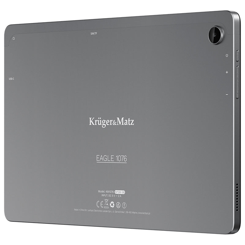 Tableta 4g LTE 8gb 128gb Android 13 Kruger Km 1076 cu Bluetooth, radio FM, Internet WiFi si baterie 6200 mAh