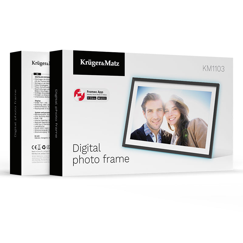 Rama Foto Digitala .1 Frameo Ambilight &ma Kruger WiFi 10 cu Internet WiFi, USB si Sunet Stereo