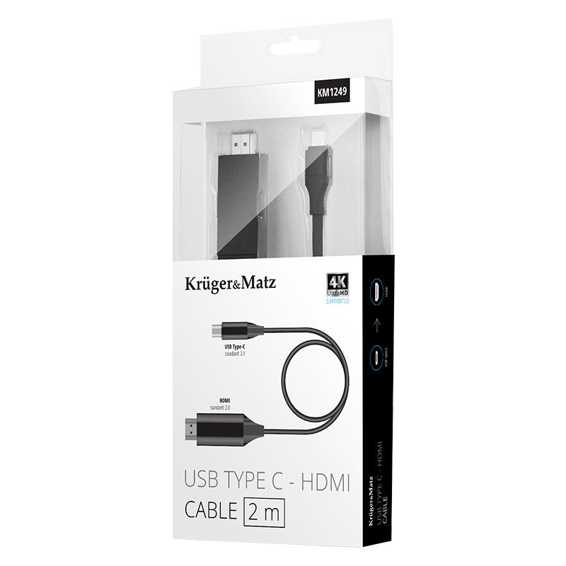 Cablu HDMI - USB tip C 2M Kruger&Matz