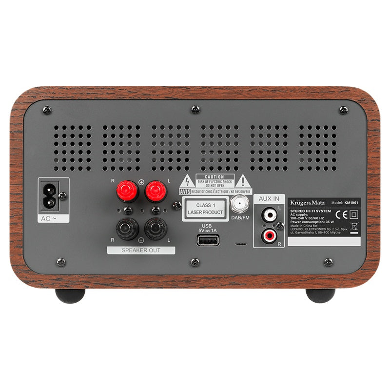 Sistem Hi-fi Amplificare cu Lampi & Kruger Km 1961 cu Bluetooth, radio FM, DAB+ si AUX
