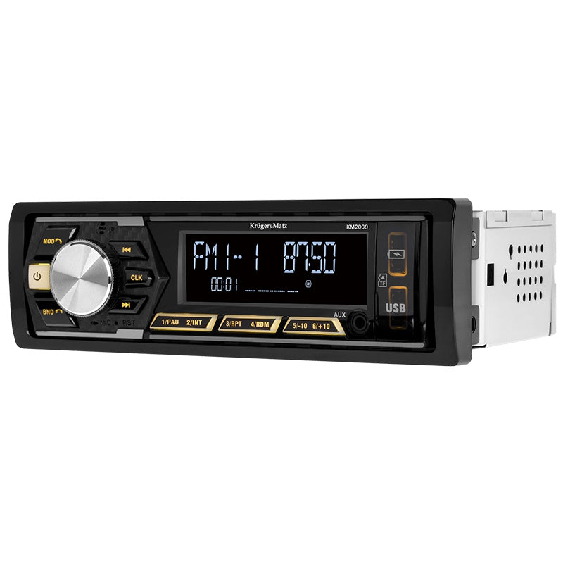 Player Auto 1 din 4x45w & Kruger Km 2009 cu Bluetooth, radio FM, AUX si USB