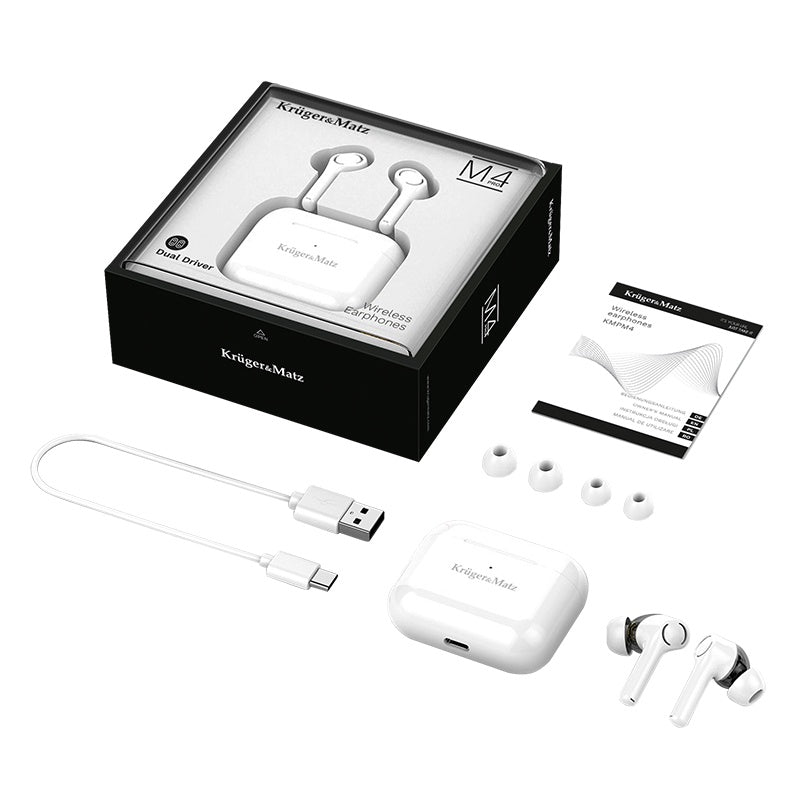Casti Bluetooth 5.0 Tws M4 Pro Kruger&Matz