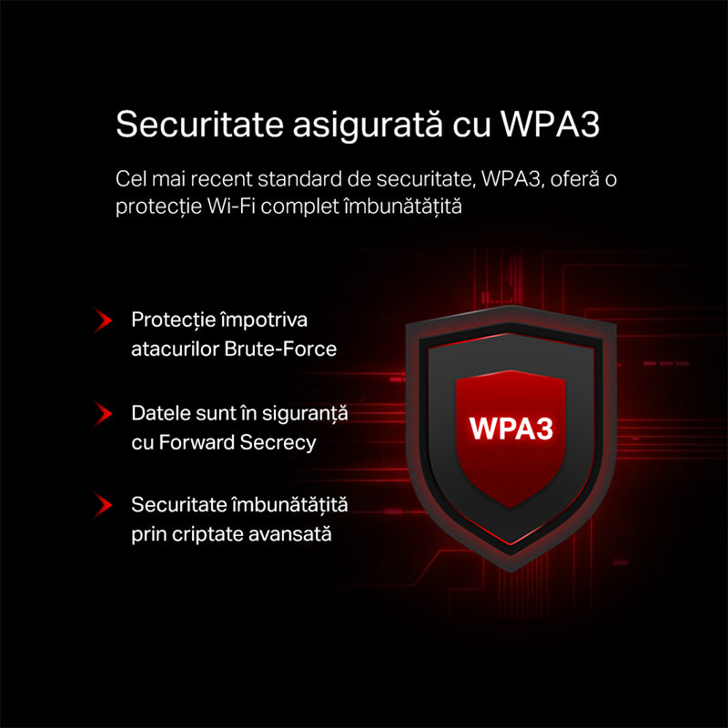 Router 4 Porturi Gigabit Wi-fi 6 Mercusys AC 1800 cu Internet WiFi si USB