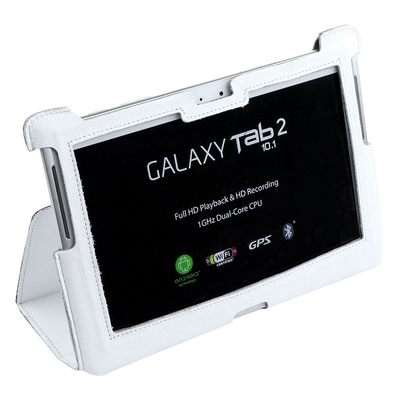Husa Alba Piele Eco Samsung Galaxy Tab P 5100