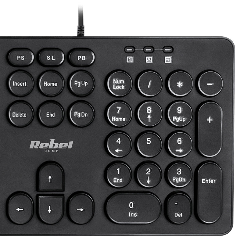 Tastatura cu Fir Rebel Wdk 100 cu USB