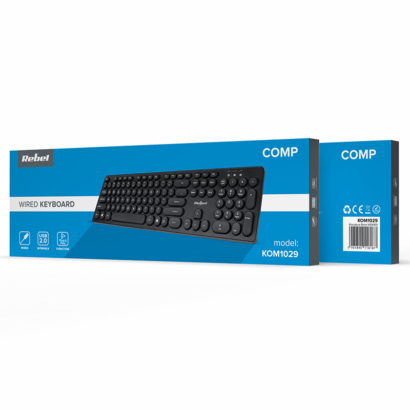 Tastatura cu Fir Rebel Wdk 100 cu USB