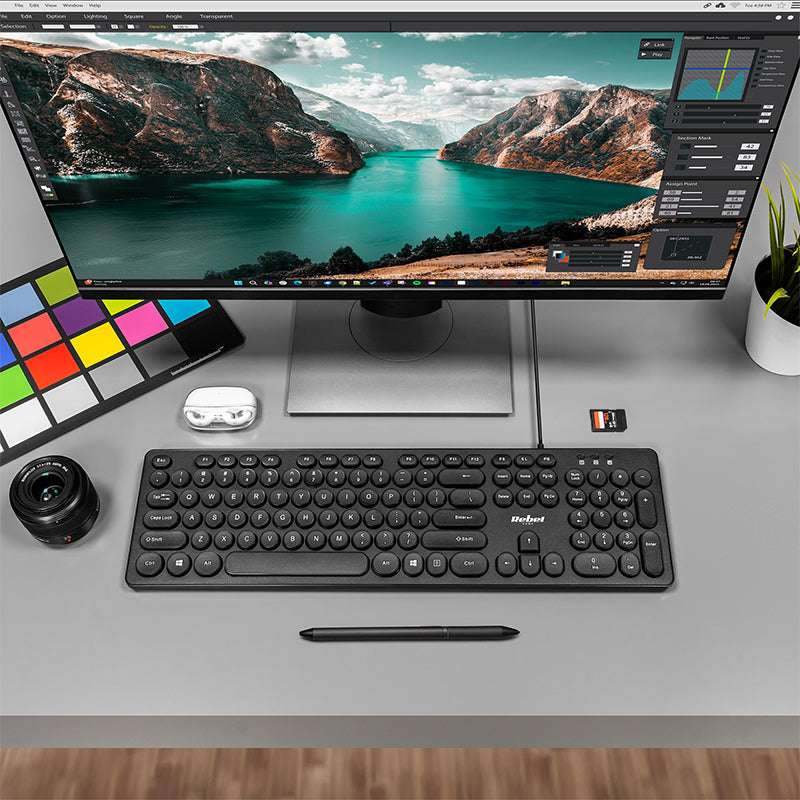 Tastatura cu Fir Rebel Wdk 100 cu USB