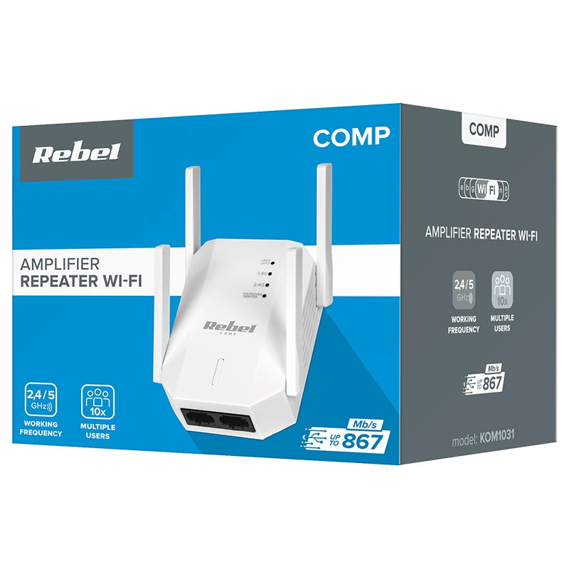 Range Extender Repeater 2.4-5 Ghz Rebel