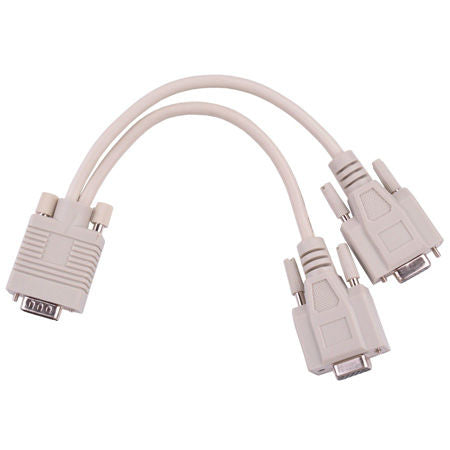 Cablu Adaptor Tata-2x 15pini Mama VGA 15pini