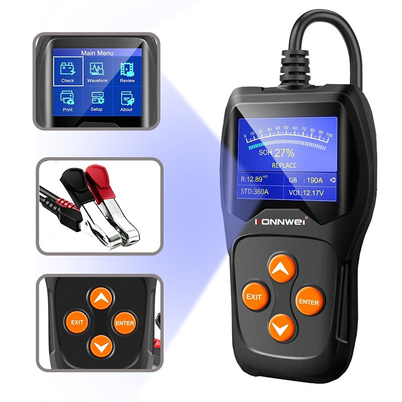 Tester Baterii Auto Konweii Kw 600