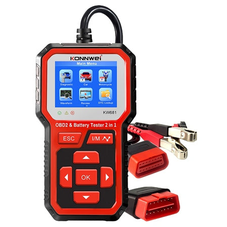 Multimetru Diagnoza Auto Obd2 Konnwei Kw 681 cu Internet WiFi, baterie reincarcabila si USB