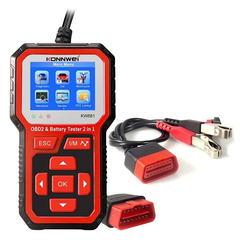 Multimetru Diagnoza Auto Obd2 Konnwei Kw 681 cu Internet WiFi, baterie reincarcabila si USB
