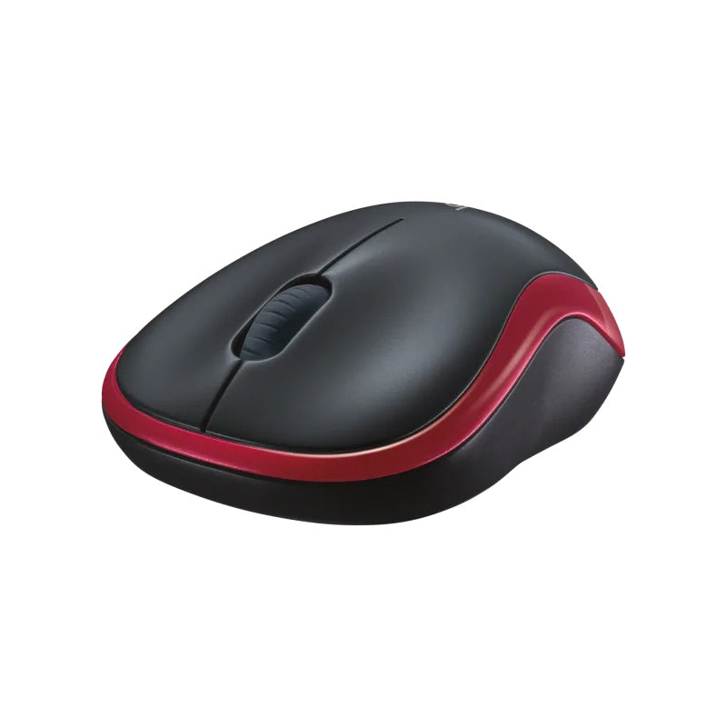 Mouse Optic Logitech Rosu M 185 cu baterie reincarcabila si USB