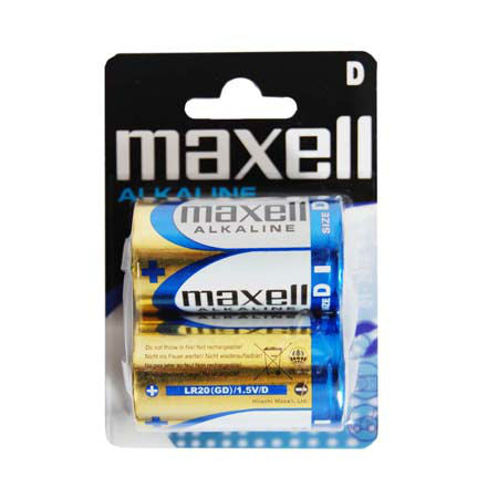 Baterie Alcalina Maxell Blister 2 Buc Lr 20 cu baterie reincarcabila