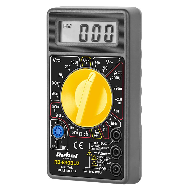 Multimetru Universal Rb-830buz Rebel cu baterie reincarcabila