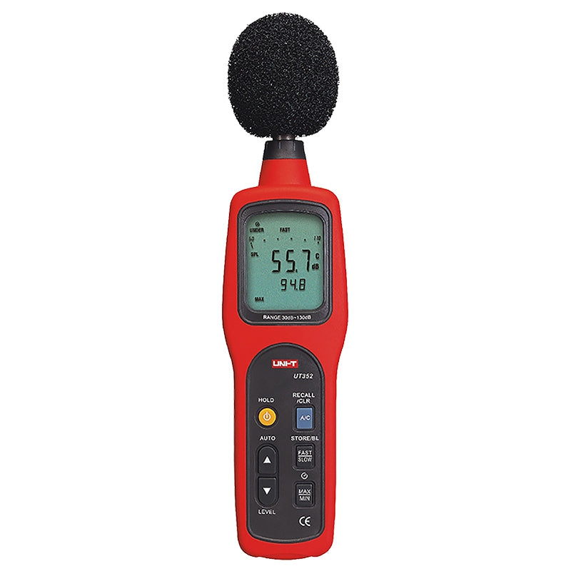 Decibelmetru Digital Ut 352 cu afisaj LCD si baterie reincarcabila