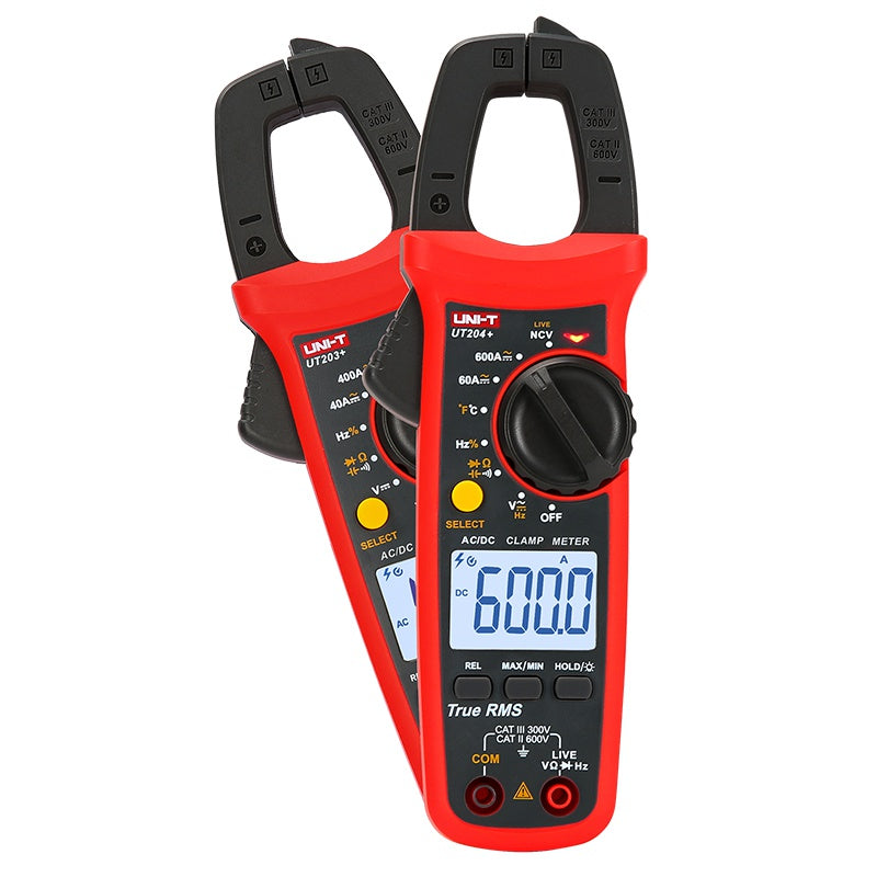 Clampmetru Digital + Uni-t Ut 204 cu baterie reincarcabila