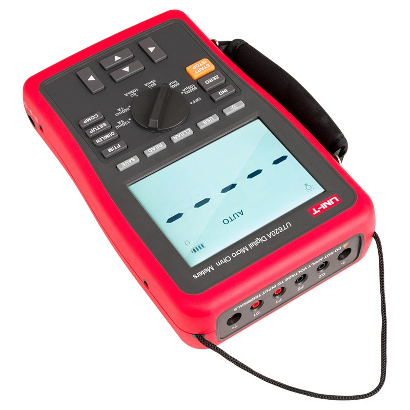 Multimetru Rezistenta Miliohmetru Uni-t Ut 620A cu alarma, baterie 4000 mAh si USB