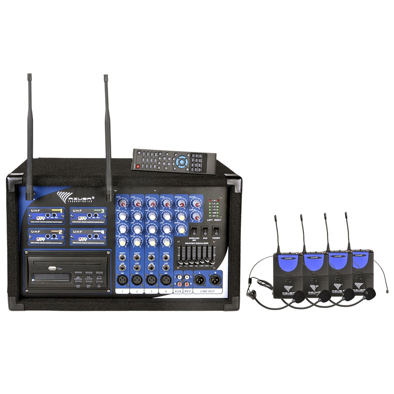 Statie 2 Microfoane Mana + 2 Casti Mik 0125 cu USB