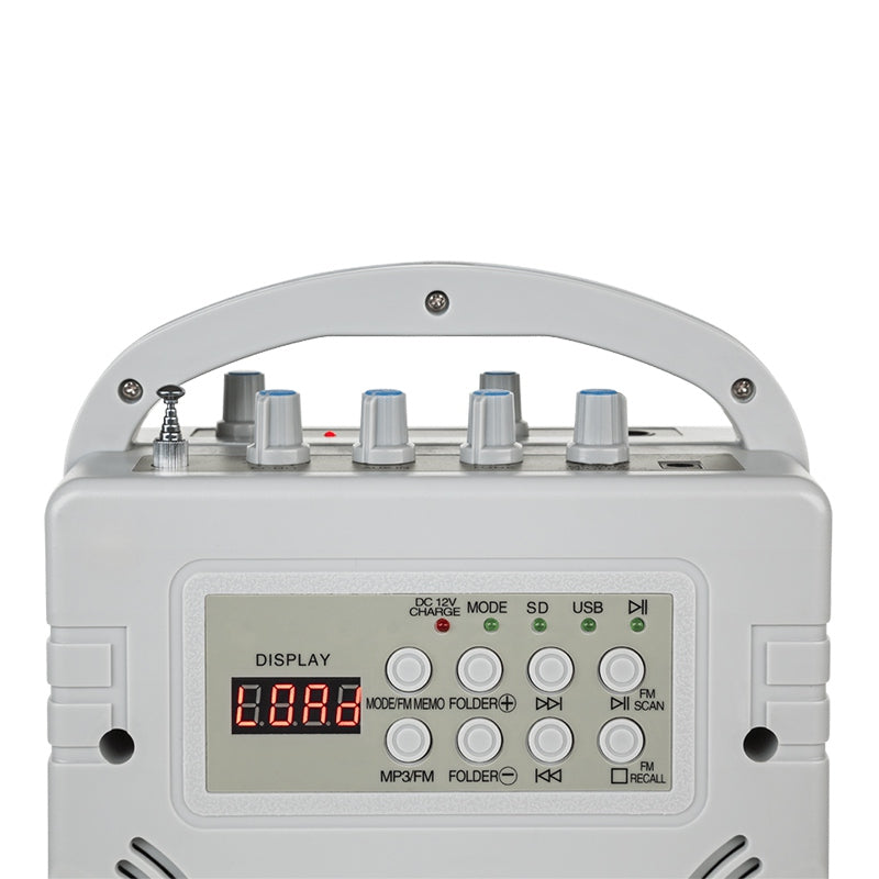 Kit Portabil (microfon + Boxa Amplificata) Mik 0131 cu radio FM, baterie reincarcabila, AUX si USB