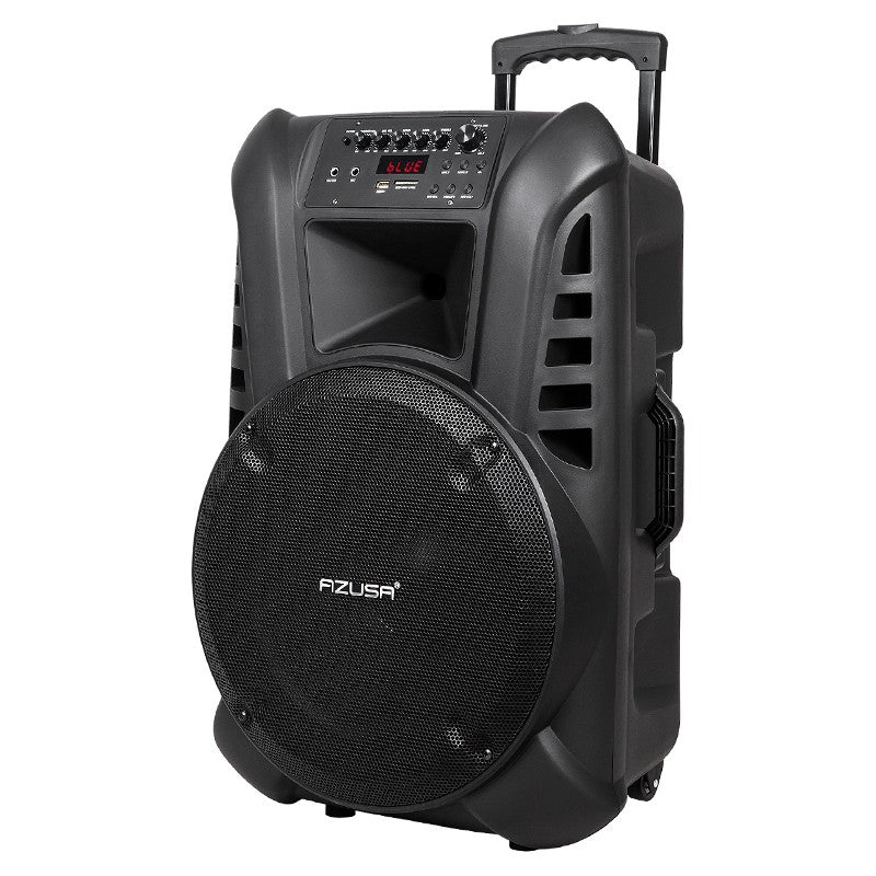 Sistem Audio Portabil 15 Inch 60W cu Bluetooth, radio FM, baterie reincarcabila si USB