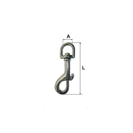 Carabina Breloc cu Arc si Inel Rotativ 14X76M