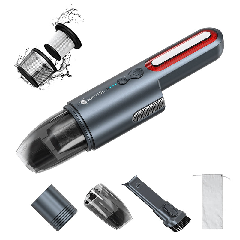 Aspirator Auto fara Fir Navitel Cl 100 cu baterie reincarcabila si USB