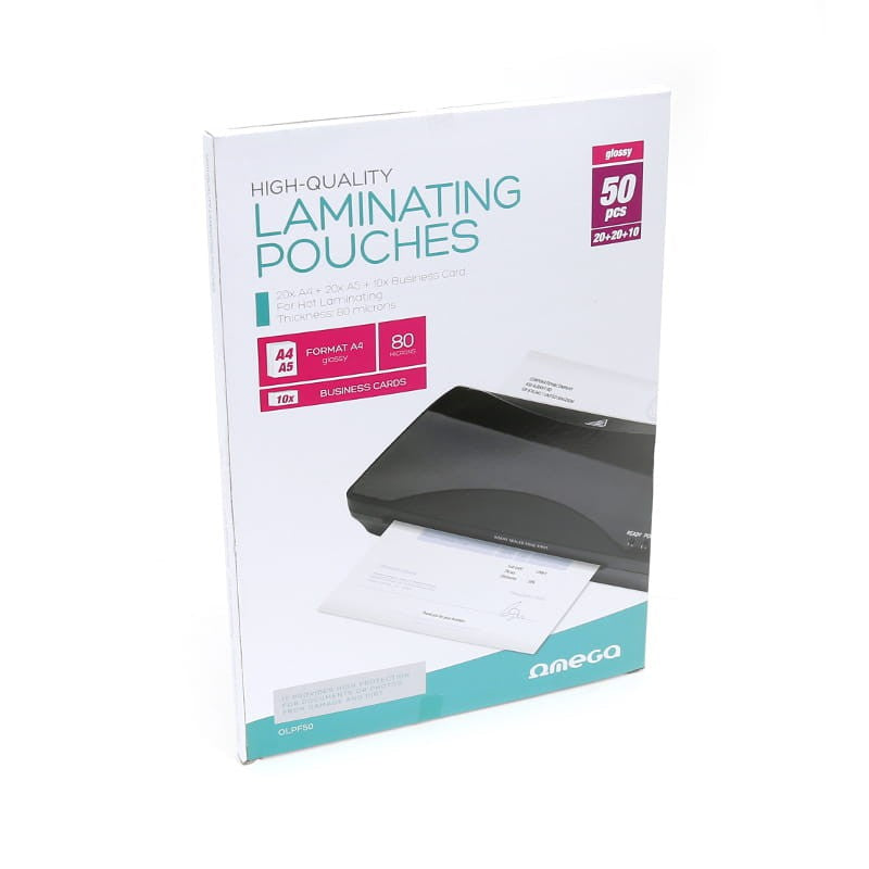 Set Folii Laminator 20xa4 20xa5 10xcarti Vizita Olpf 50
