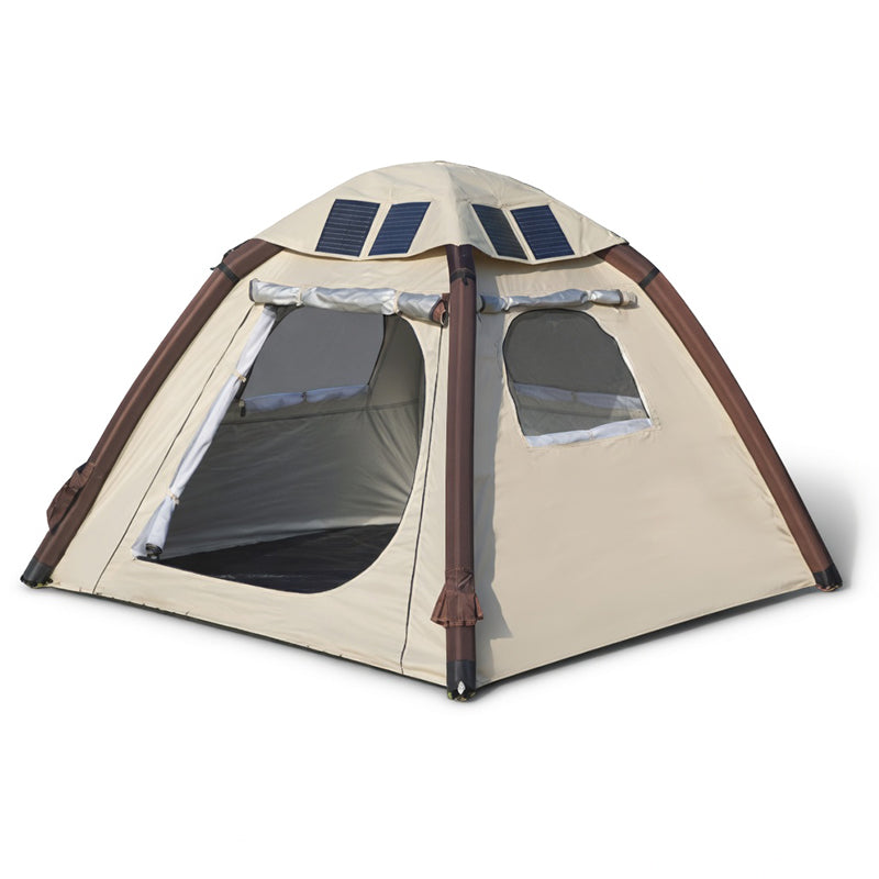 Cort Camping Solar 2-3 Persoane cu baterie 2000 mAh, USB si Rezistenta la Apa