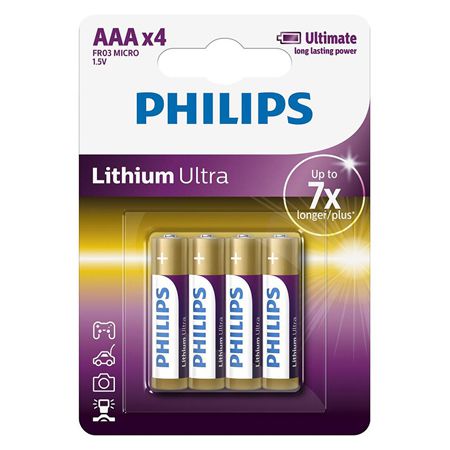 Baterie Lithium Ultra Lr3 Aaa Blister 4 cu baterie reincarcabila