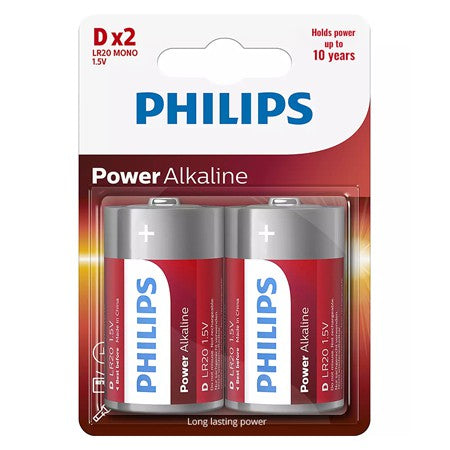 Baterie Power Alkaline D Blister 2 Buc Lr 20 cu baterie reincarcabila