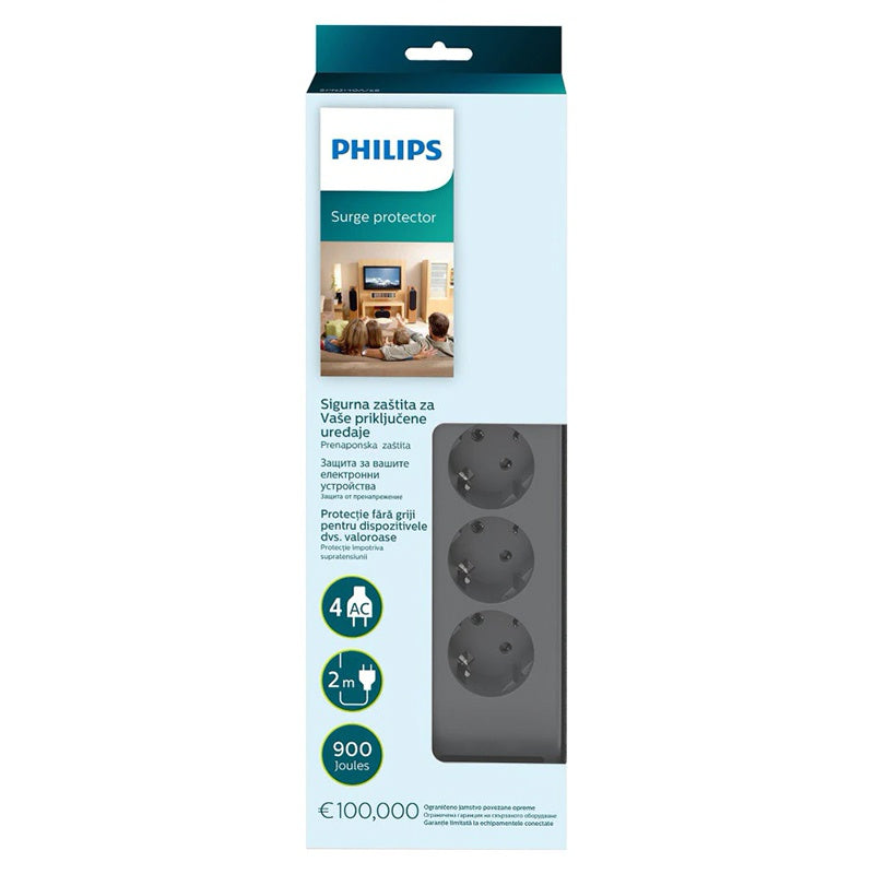 Prelungitor Surge Protector 4 Prize Philips